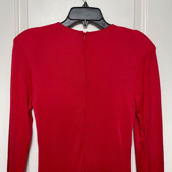 FARM RIO Red Twisted jersey midi dress Size M - Picture 8 of 14